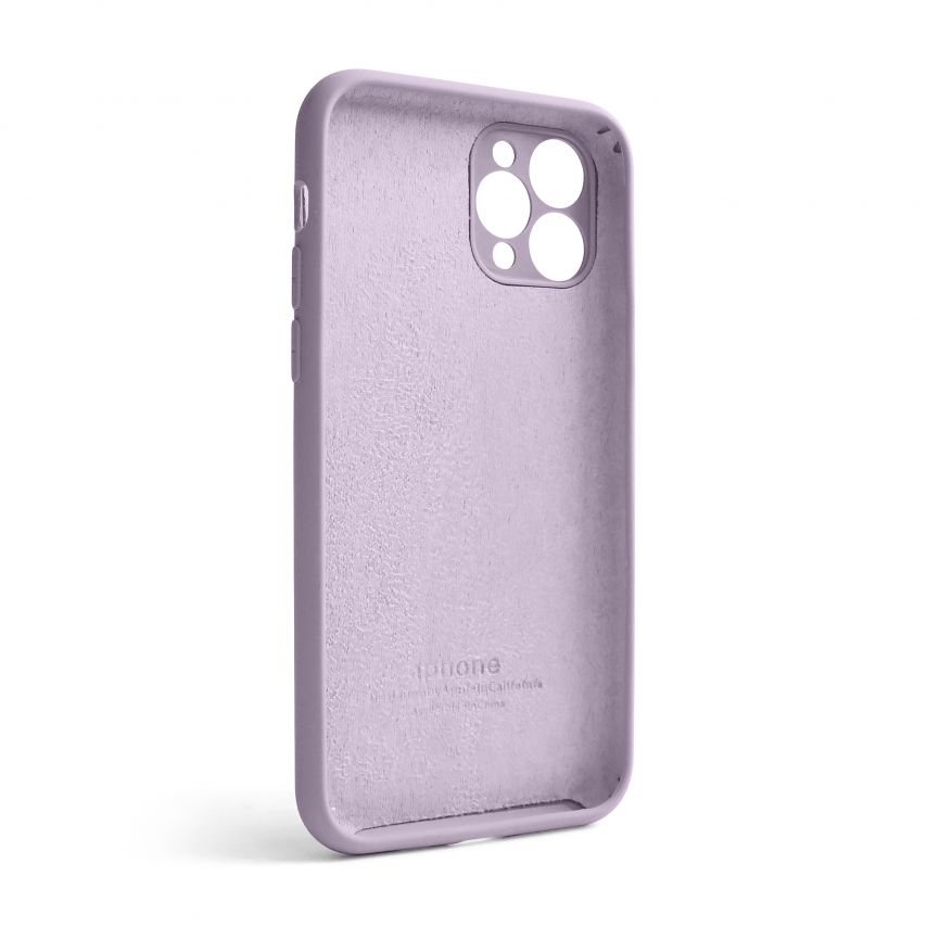Чехол Full Silicone Case для Apple iPhone 11 Pro lilac purple (72) закрытая камера