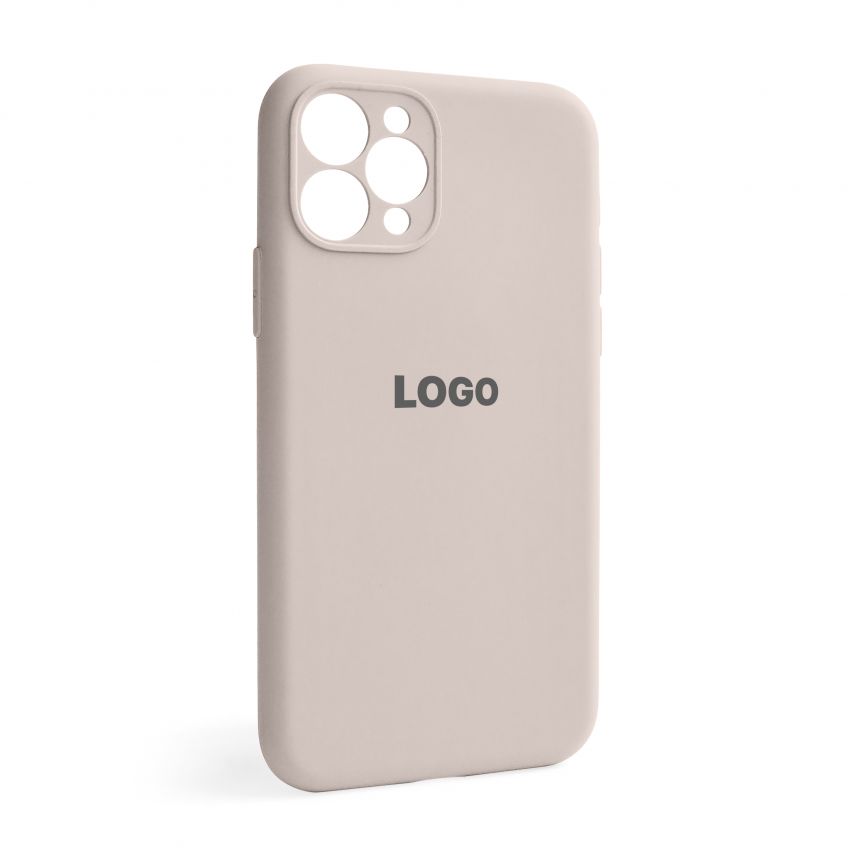 Чехол Full Silicone Case для Apple iPhone 11 Pro grey pink (73) закрытая камера
