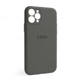 Чехол Full Silicone Case для Apple iPhone 11 Pro titanium grey (74) закрытая камера