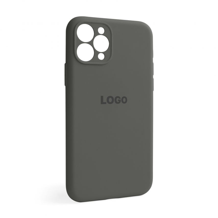Чехол Full Silicone Case для Apple iPhone 11 Pro titanium grey (74) закрытая камера
