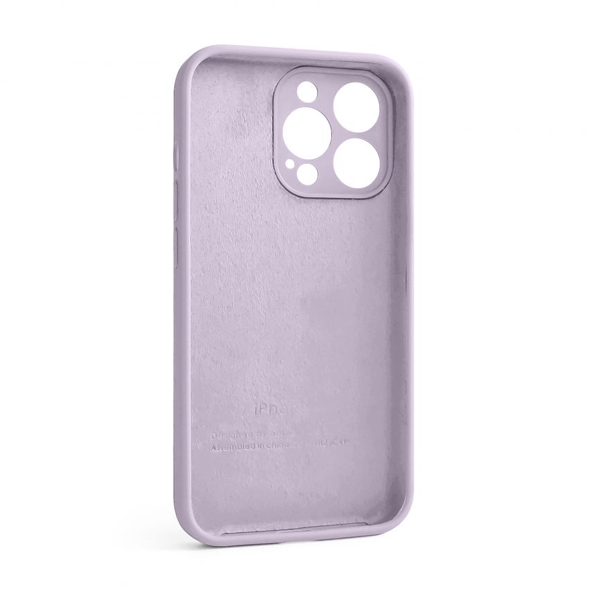 Чехол Full Silicone Case для Apple iPhone 13 Pro lilac purple (72) закрытая камера