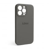 Чехол Full Silicone Case для Apple iPhone 13 Pro titanium grey (74) закрытая камера