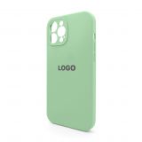 Чехол Full Silicone Case для Apple iPhone 12 Pro Max pistachio (71) закрытая камера
