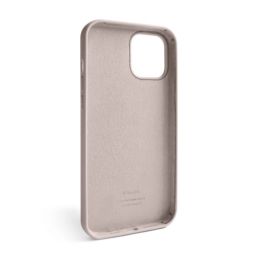 Чехол Full Silicone Case для Apple iPhone 12 Pro Max grey pink (73)