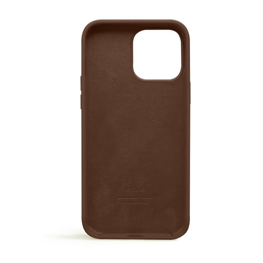 Чехол Full Silicone Case для Apple iPhone 13 Pro Max dark brown (75)