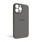Чехол Full Silicone Case для Apple iPhone 13 Pro Max titanium grey (74) закрытая камера