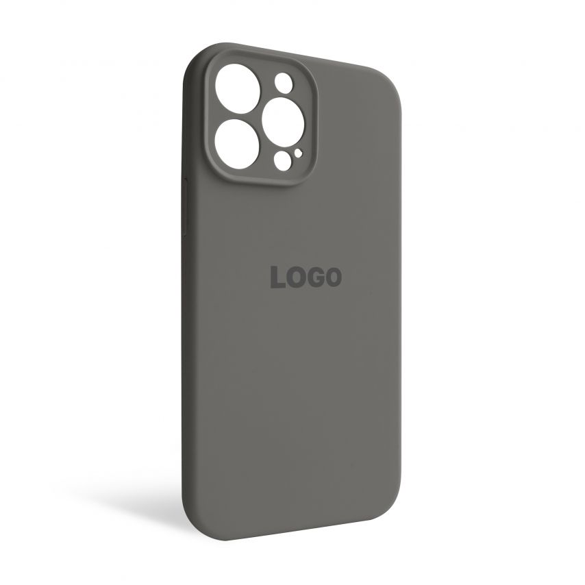 Чехол Full Silicone Case для Apple iPhone 13 Pro Max titanium grey (74) закрытая камера