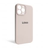 Чехол Full Silicone Case для Apple iPhone 13 Pro Max grey pink (73) закрытая камера