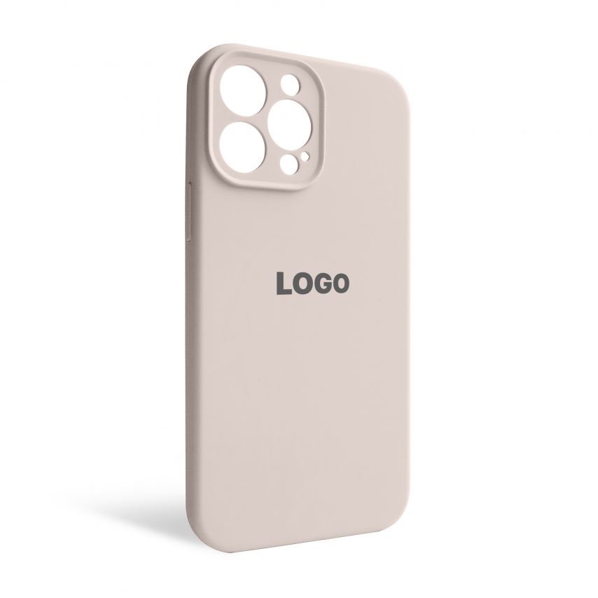 Чехол Full Silicone Case для Apple iPhone 13 Pro Max grey pink (73) закрытая камера