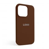 Чехол Full Silicone Case для Apple iPhone 14 Pro dark brown (75)
