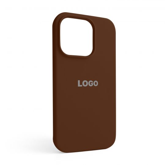 Чехол Full Silicone Case для Apple iPhone 14 Pro dark brown (75)