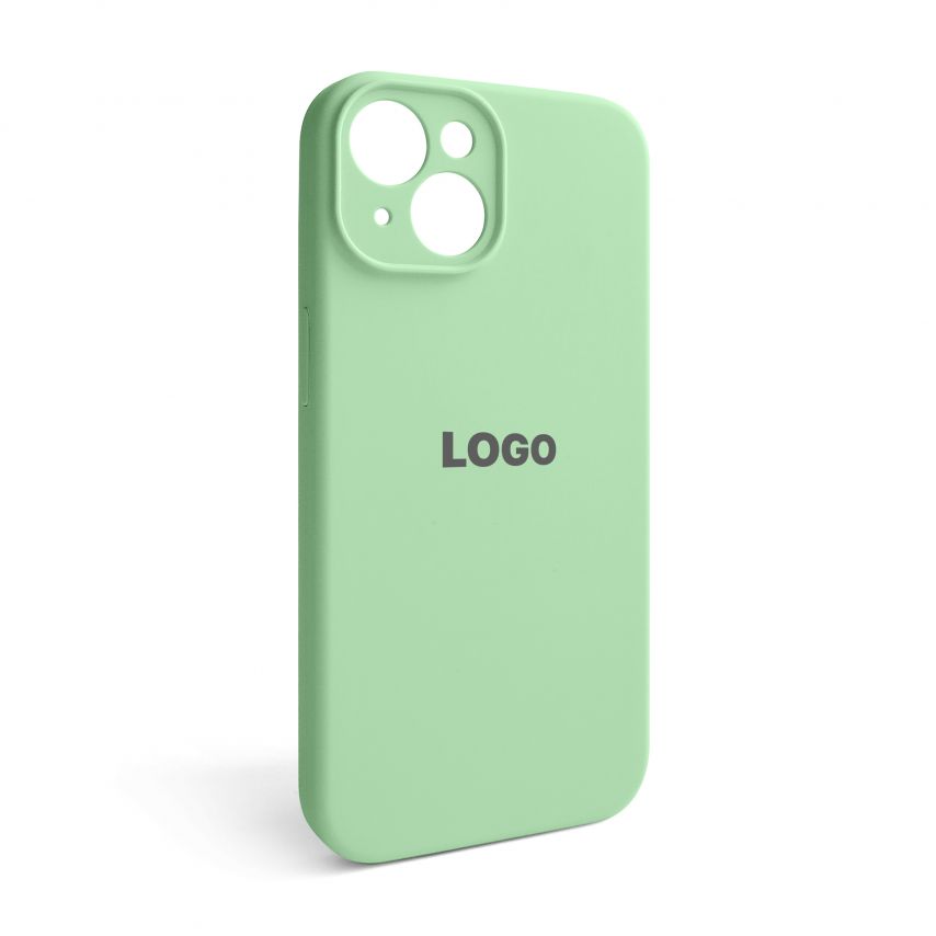 Чехол Full Silicone Case для Apple iPhone 14 pistachio (71) закрытая камера