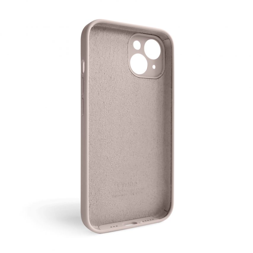 Чохол Full Silicone Case для Apple iPhone 14 grey pink (73) закрита камера