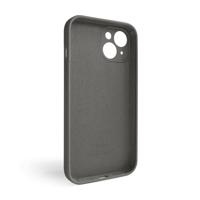 Чехол Full Silicone Case для Apple iPhone 14 titanium grey (74) закрытая камера