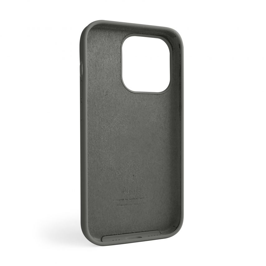 Чехол Full Silicone Case для Apple iPhone 14 Pro titanium grey (74)