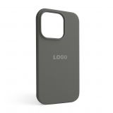 Чехол Full Silicone Case для Apple iPhone 14 Pro titanium grey (74)