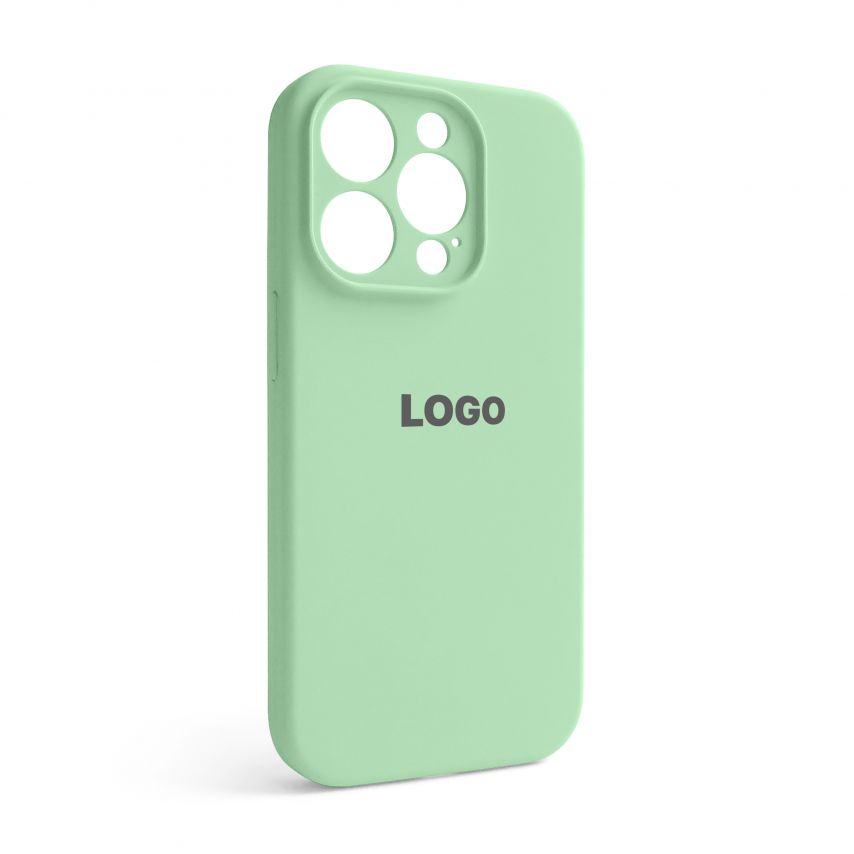Чехол Full Silicone Case для Apple iPhone 14 Pro pistachio (71) закрытая камера