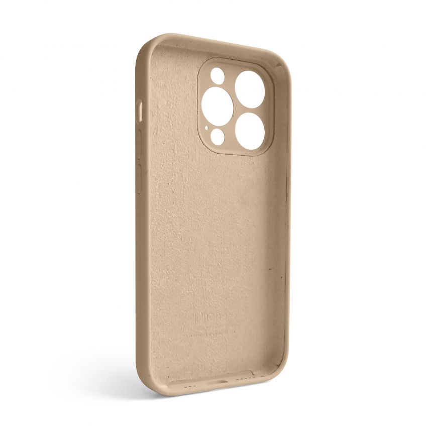 Чехол Full Silicone Case для Apple iPhone 14 Pro desert gold (76) закрытая камера