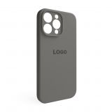 Чехол Full Silicone Case для Apple iPhone 14 Pro Max titanium grey (74) закрытая камера