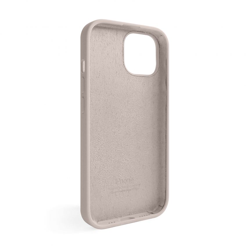Чехол Full Silicone Case для Apple iPhone 15 grey pink (73)