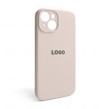 Чохол Full Silicone Case для Apple iPhone 15 grey pink (73) закрита камера