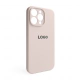 Чехол Full Silicone Case для Apple iPhone 15 Pro Max grey pink (73) закрытая камера