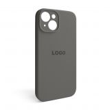 Чохол Full Silicone Case для Apple iPhone 15 titanium grey (74) закрита камера