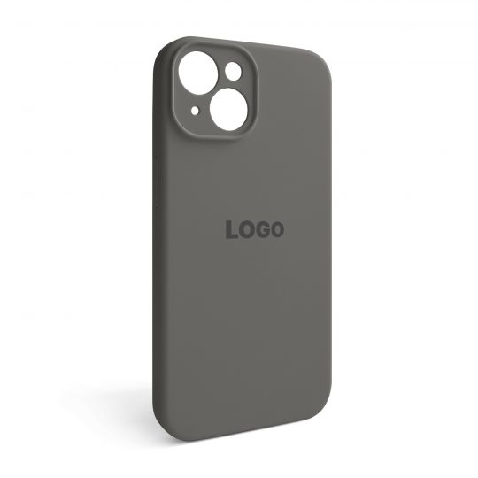 Чохол Full Silicone Case для Apple iPhone 15 titanium grey (74) закрита камера