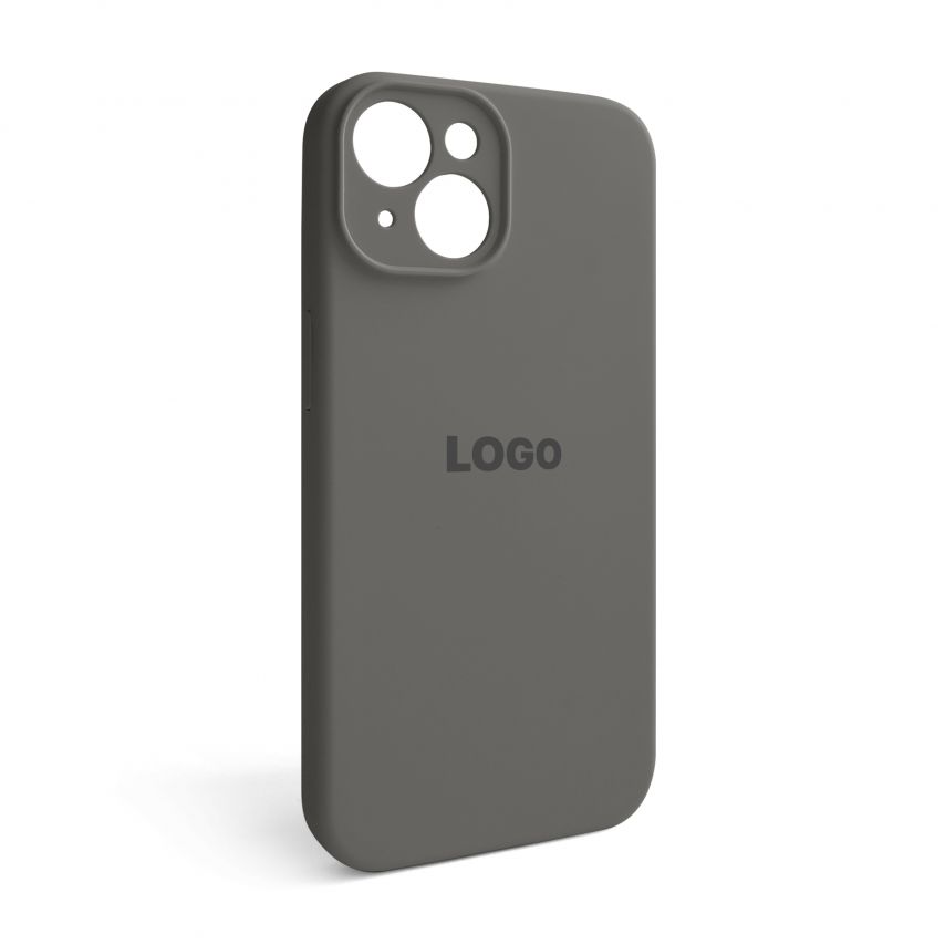Чохол Full Silicone Case для Apple iPhone 15 titanium grey (74) закрита камера