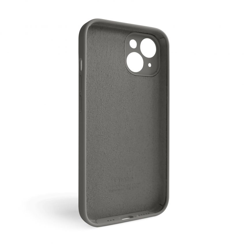Чохол Full Silicone Case для Apple iPhone 15 titanium grey (74) закрита камера