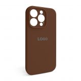 Чехол Full Silicone Case для Apple iPhone 15 Pro dark brown (75) закрытая камера