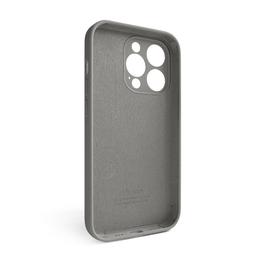 Чохол Full Silicone Case для Apple iPhone 15 Pro titanium grey (74) закрита камера