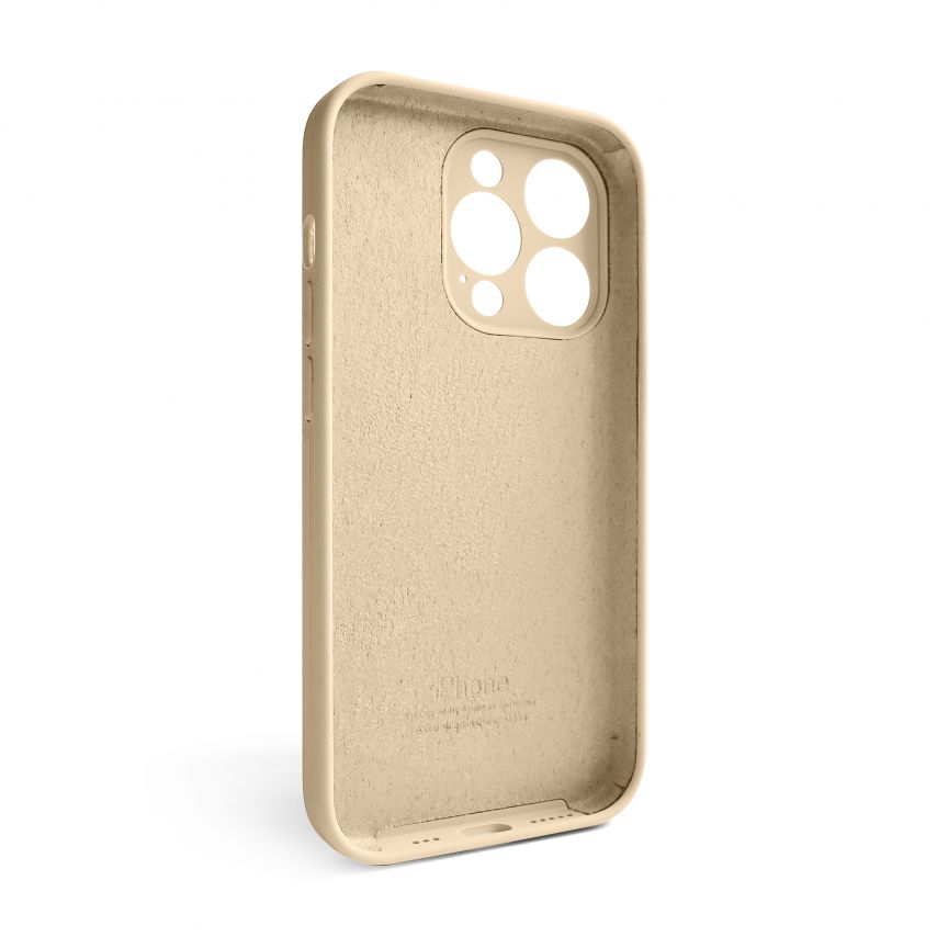 Чехол Full Silicone Case для Apple iPhone 15 Pro desert gold (76) закрытая камера