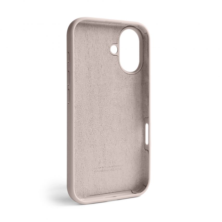 Чехол Full Silicone Case для Apple iPhone 16 grey pink (73)