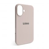 Чехол Full Silicone Case для Apple iPhone 16 grey pink (73)