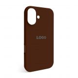 Чохол Full Silicone Case для Apple iPhone 16 dark brown (75)