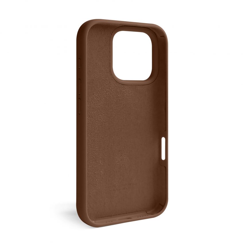 Чохол Full Silicone Case для Apple iPhone 16 Pro dark brown (75)