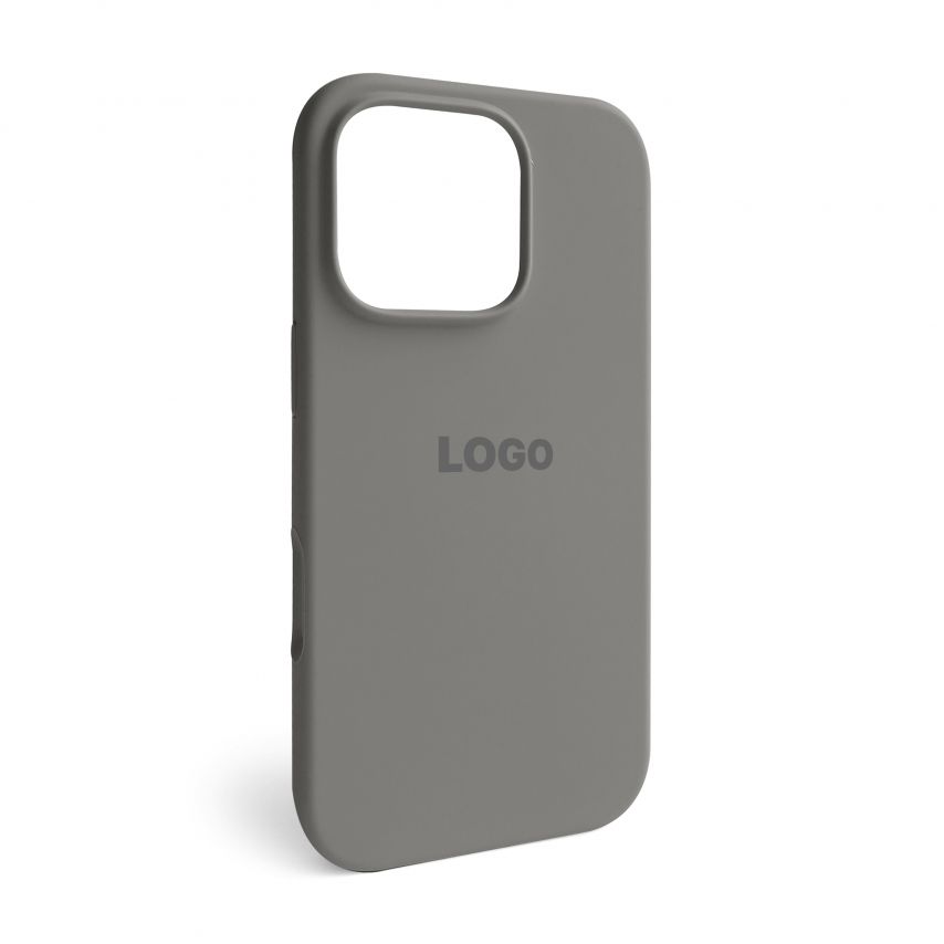 Чехол Full Silicone Case для Apple iPhone 16 Pro titanium grey (74)
