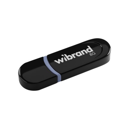 Флеш-пам'ять USB Wibrand Panther 8GB USB 2.0 black - купити за 164.28 грн у Києві, Україні