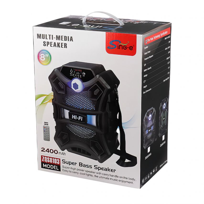 Портативная колонка ZQS8103 30W black