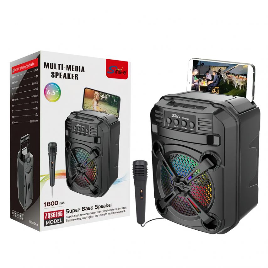 Портативна колонка ZQS6165 12W black