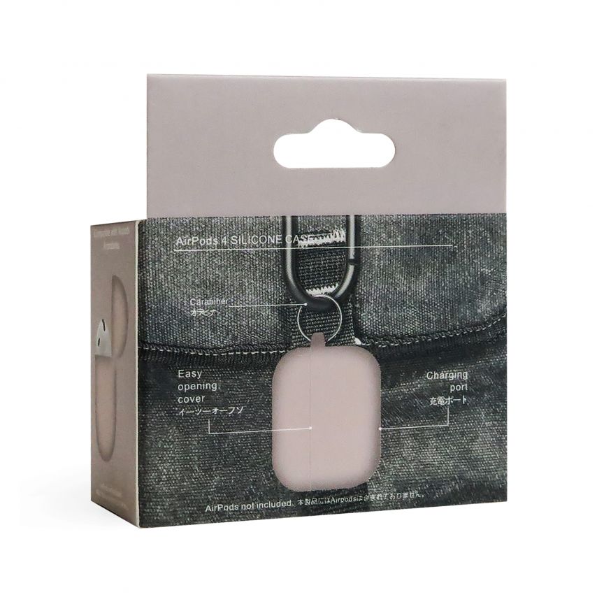 Чехол для AirPods 4 Slim pink sand (02)
