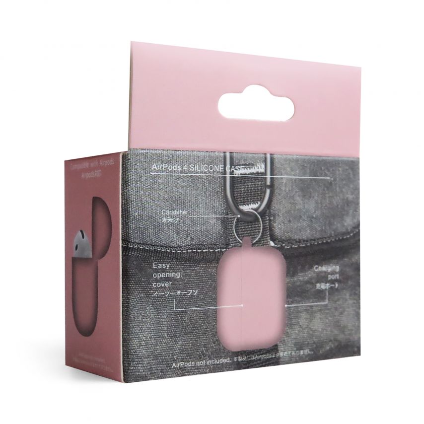 Чехол для AirPods 4 Slim pink (03)