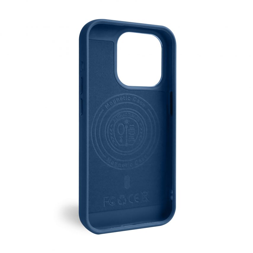 Чохол з функцією MagSafe Textured для Apple iPhone 15 Pro blue (05)