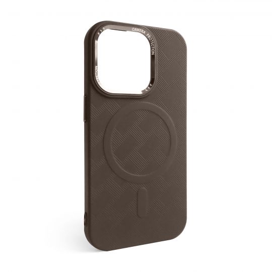 Чохол з функцією MagSafe Textured для Apple iPhone 14 Pro Max brown (02)