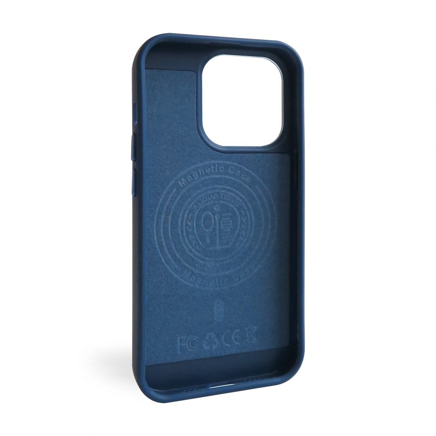 Чохол з функцією MagSafe Textured для Apple iPhone 14 Pro Max blue (05)