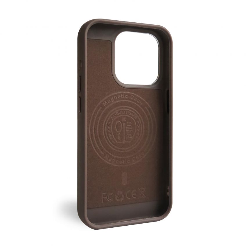 Чехол с функцией MagSafe Textured для Apple iPhone 15 Pro brown (02)