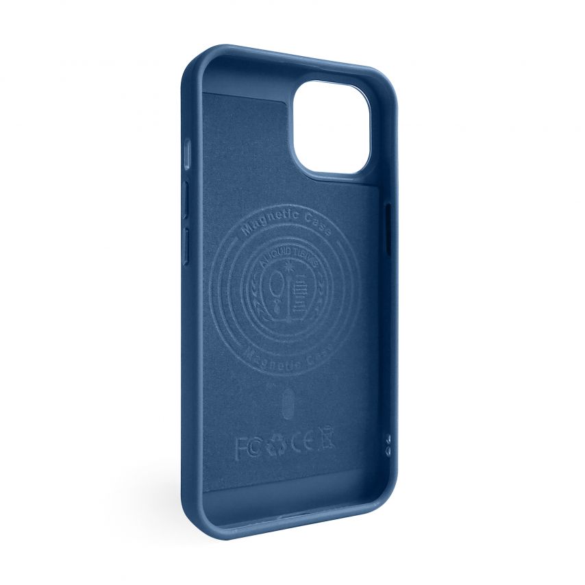 Чохол з функцією MagSafe Textured для Apple iPhone 13 blue (05)