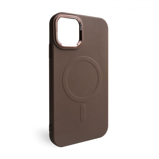 Чохол з функцією MagSafe Textured для Apple iPhone 11 brown (02)