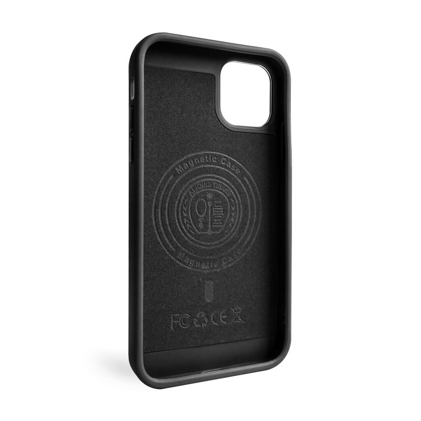 Чохол з функцією MagSafe Textured для Apple iPhone 11 black (03)